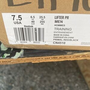 Reebok Lifter PR Men's Shoes in Red and Black